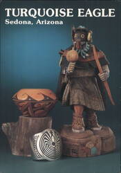 Native American Art at Turquoise Eagle, Sedona AZ Rack Card