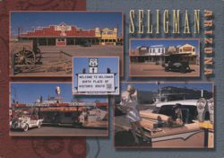 Seligman Arizona - Birthplace of Historic Route 66 Scenes Postcard