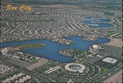 Aerial View, Del Webb's Sun City, Arizona Postcard