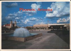 Phoenix, Arizona Convention Center with Fountain Postcard