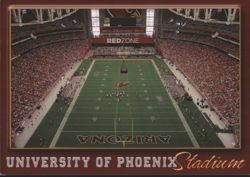 University of Phoenix Stadium Interior Postcard