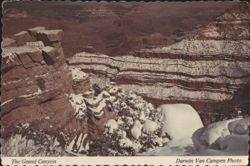 Grand Canyon National Park Winter Snow Scene Postcard