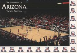 University of Arizona Basketball Game, McKale Center Postcard