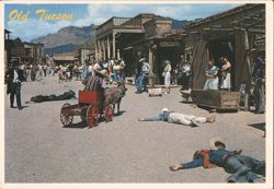 Old Tucson Mock Gun Battle, 1865 Replica Postcard