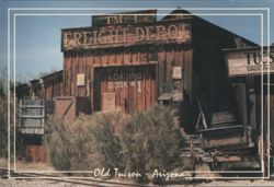Old Tucson Freight Depot, Arizona - Movie Set Location Postcard