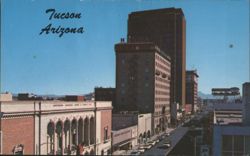 Downtown Tucson Arizona Skyline with Historic Buildings Postcard