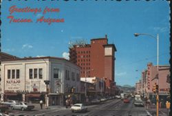 Congress Street Downtown Tucson, Arizona Street Scene Postcard