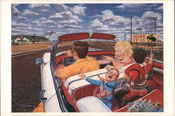 HERE IT IS, KIDS! Jack Rabbit Trading Post, Route 66 Postcard