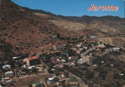 Jerome 'Ghost City', Arizona - Mountain Town View Postcard