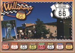 Williams Arizona US 66 Gateway to the Grand Canyon Postcard