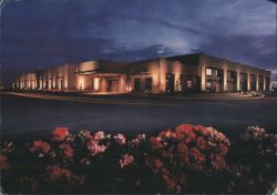 Best Western Adobe Inn at Night, Winslow AZ Postcard