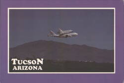 Space Shuttle Carrier Aircraft over Tucson, Arizona Postcard