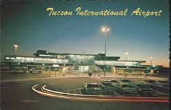 Tucson International Airport at Night Postcard