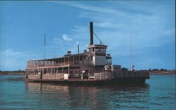 Mississippi River Ferry Boat Postcard