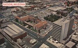 Tucson, Arizona Downtown Office Buildings & County Court House Postcard