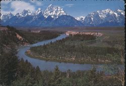 Snake River Overlook, Grand Teton National Park, WY Postcard