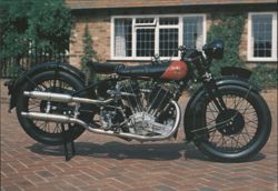 1928 Coventry Eagle Flying 8 1000cc Motorcycle Postcard