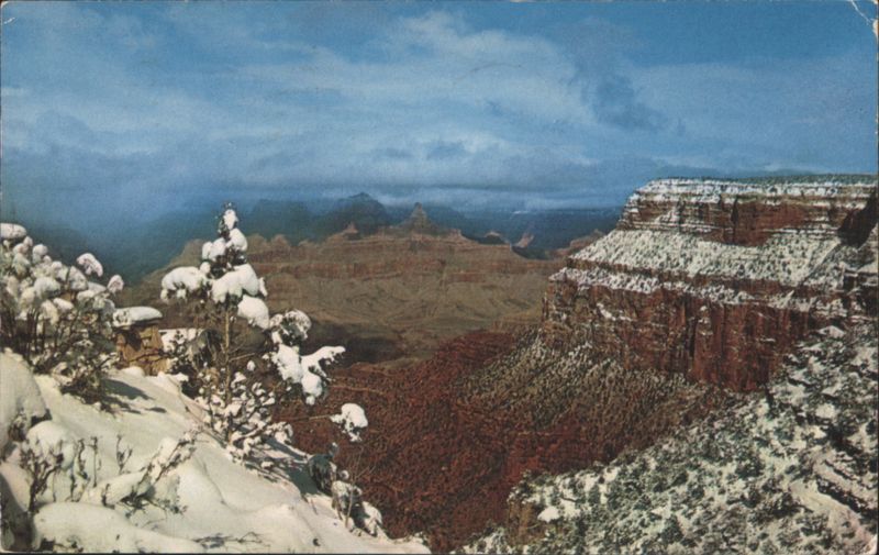 Grand Canyon South Rim in Winter from Lookout Studio Grand Canyon National Park Arizona