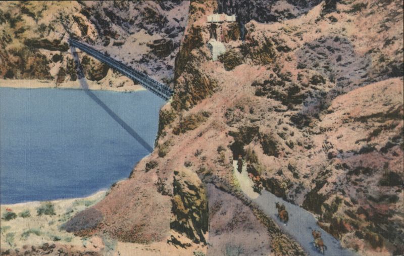 Kaibab Trail and Bridge Across Colorado River, Grand Canyon Grand Canyon National Park Arizona