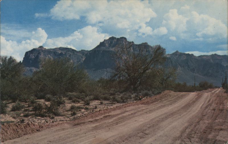 Superstition Mountains Desert Road, Mesa AZ Arizona