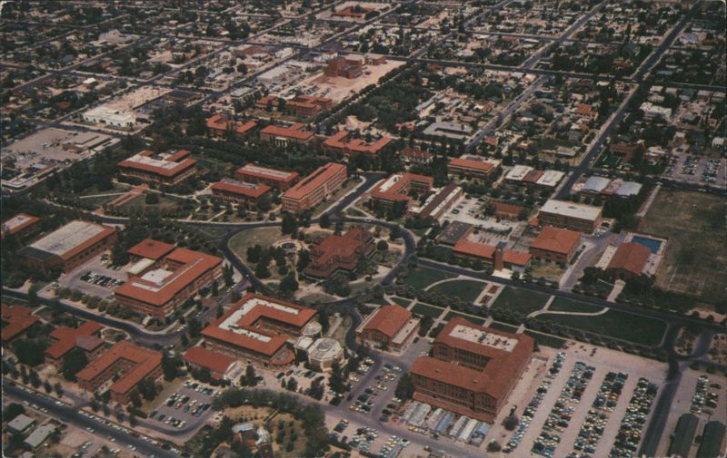 Aerial View of University of Arizona, Tucson Tommy Carroll
