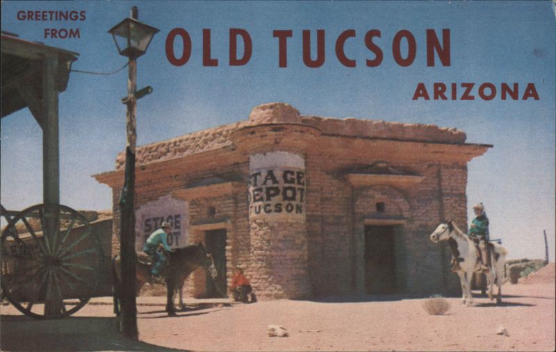 Old Tucson Arizona Stage Depot Replica for Movie Arizona