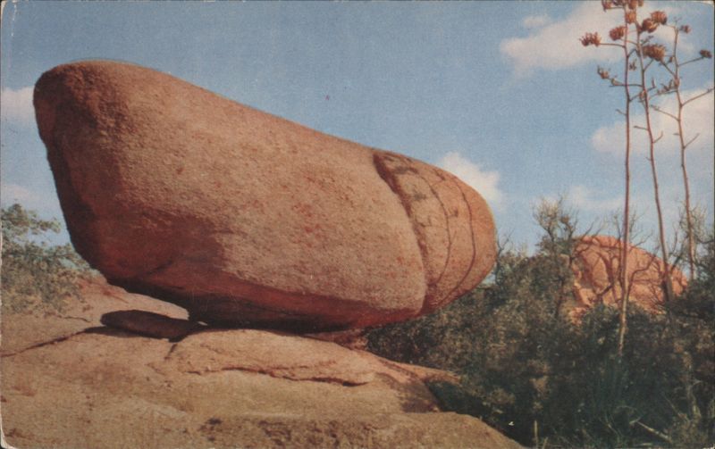 Balanced Rock, Texas Canyon - 25 Ton Prank of Nature