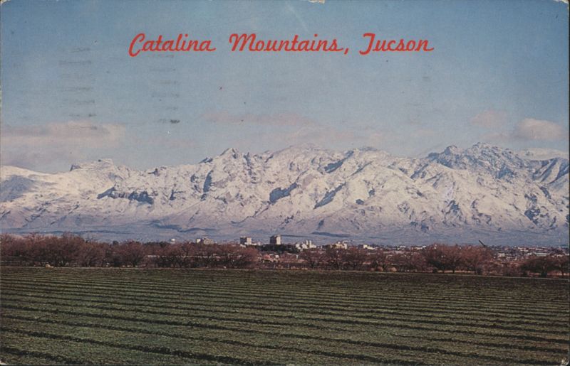 Catalina Mountains, Tucson with Snow Caps Arizona Carlos Elmer