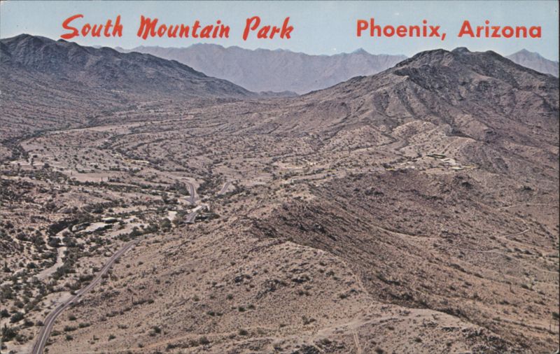 South Mountain Park, Phoenix, Arizona Aerial View Bob Petley