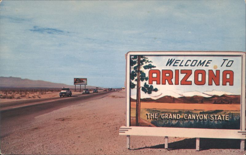 Welcome to Arizona The Grand Canyon State Sign