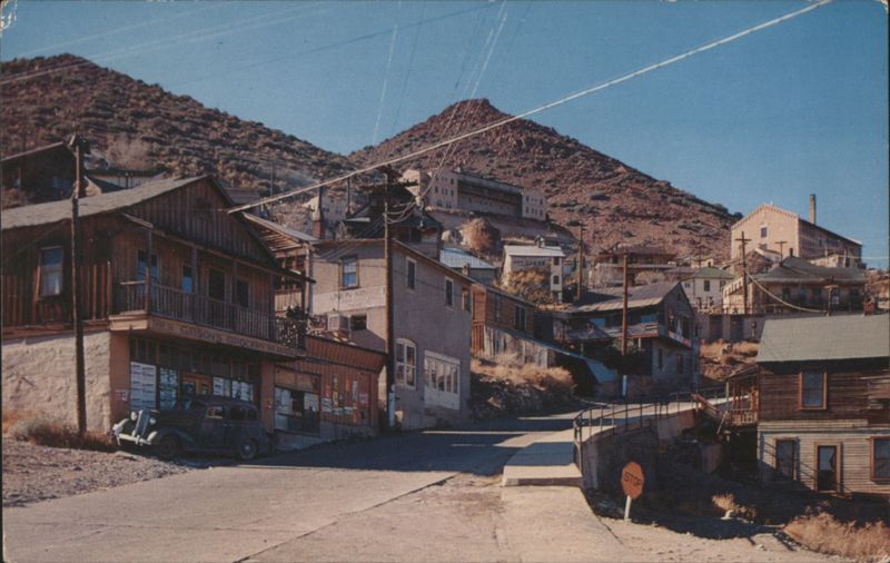 Jerome, Arizona Street Scene with Buildings on Hillside
