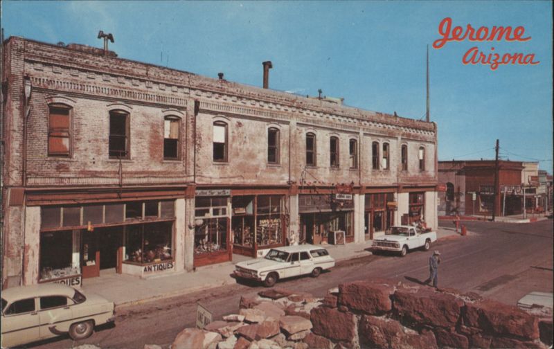 Jerome, Arizona Main Street Ghost City Shops Jim Burke