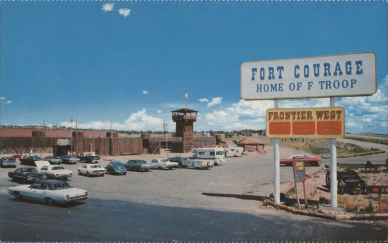 Fort Courage Home of F Troop TV Series Set, Houck AZ Arizona