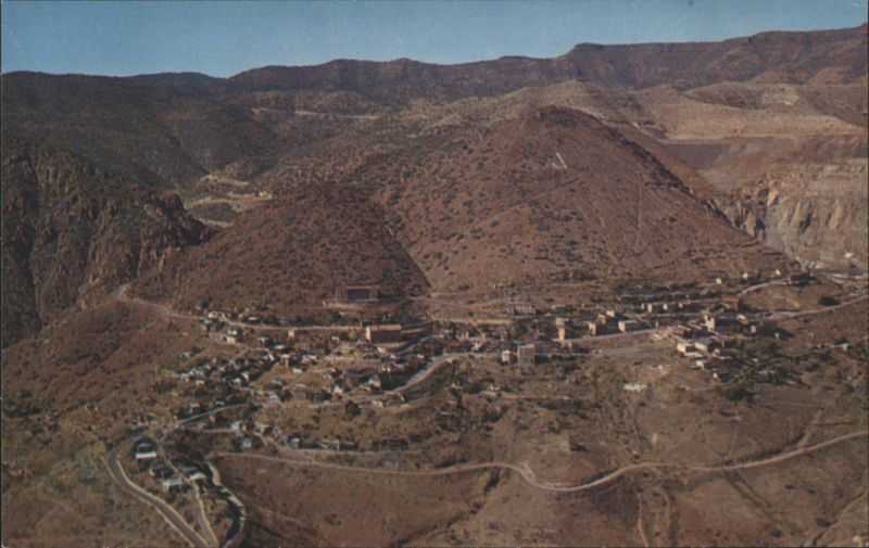 Aerial View of Jerome, Arizona - America's Largest Ghost City