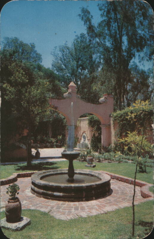 Colonial Residence Garden Fountain, San Angel Mexico