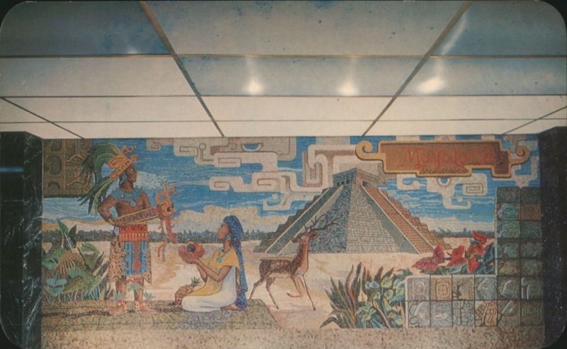 Mayan Mural, Hotel Mayaland, Mexico City