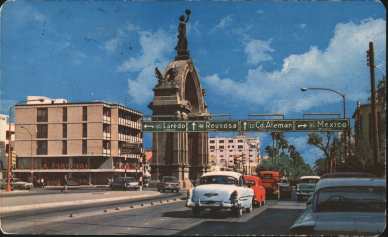 Monterrey, Mexico - Calzada Francisco I. Madero Monument