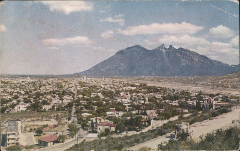Monterrey, Mexico Cityscape with Saddle Mountain MANUEL M. LOPEZ
