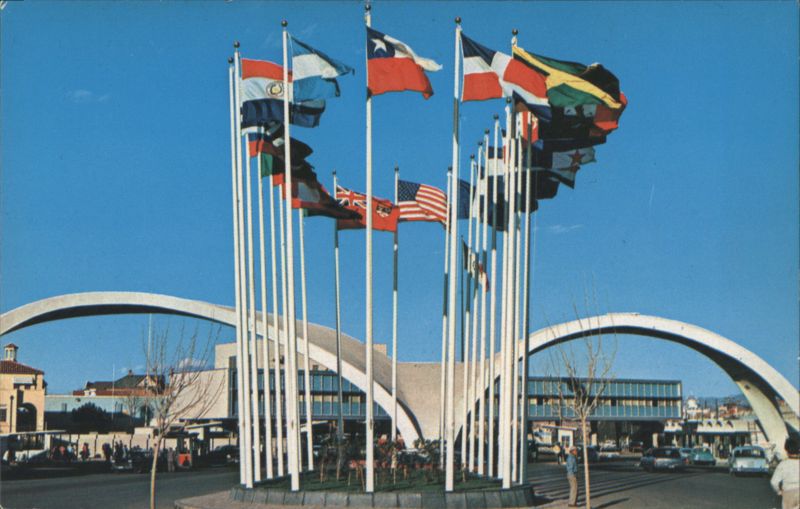 Avenue of Flags and Twin Spans, Nogales Sonora Mexico