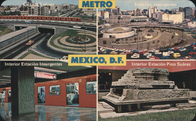 Mexico City Metro, Insurgentes & Pino Suárez Stations, Tlalpan Avenue
