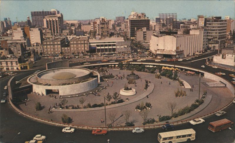 Panoramic View of Metro Insurgentes Terminal, Mexico City