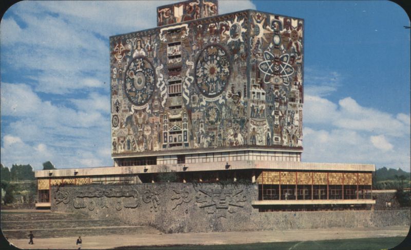 Central Library Mosaic Mural, National University of Mexico Mexico City