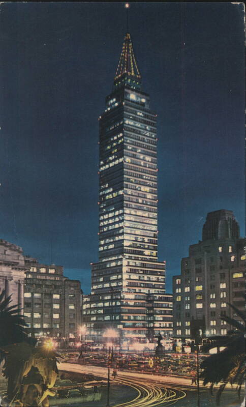 Torre Latinoamericana at Night, Mexico City FISCHGRUND