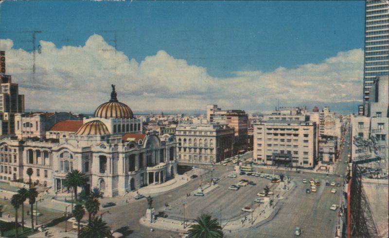 Palacio de Bellas Artes, Mexico City Aerial View Fischgrund