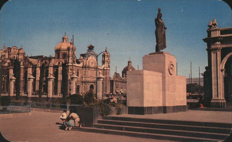 Statue of Juan Diego at the Shrine of Guadalupe, Mexico City