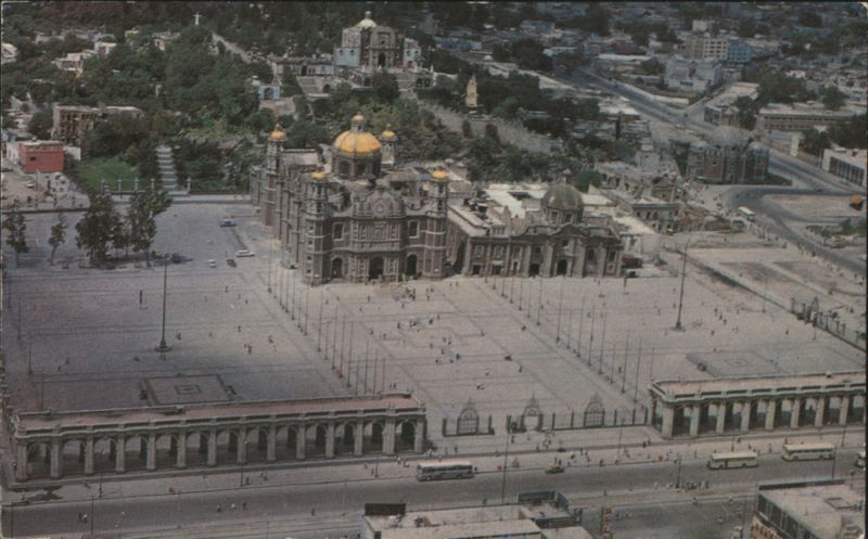 Panoramic View of the Shrine of Guadalupe, Mexico City