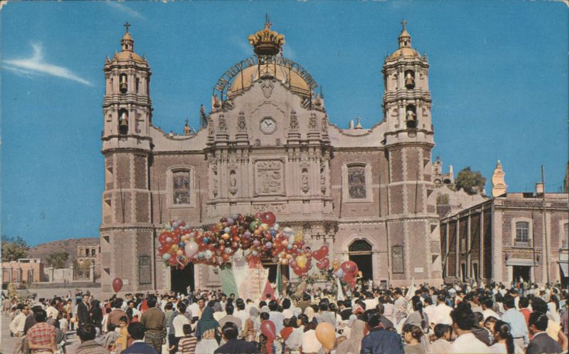 Basilica of Guadalupe, Mexico City, with Balloons