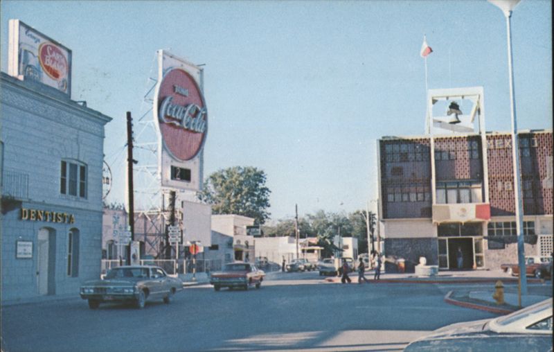 Street Scene with Coca-Cola Sign, Piedras Negras Mexico