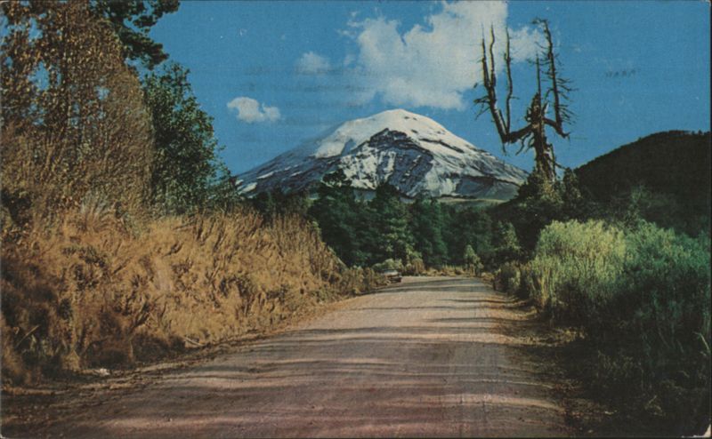 Popocatépetl Volcano & Tree of the Witch, Amecameca Mexico