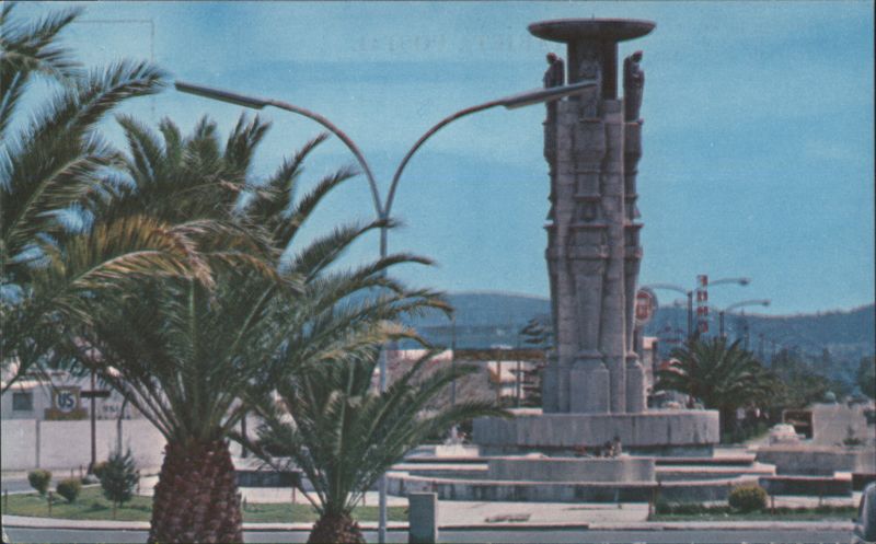 Fountain at La Paz Avenue, Puebla, Mexico